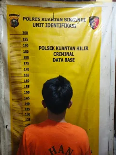 Polsek Kuantan Hilir Tangkap DPO Kasus Narkotika, Sita Sejumlah Barang Bukti